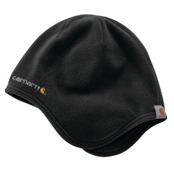 104490, FLEECE THINSULATE EARFLAP HAT, bonnet, polyester, Carhartt,  Force Fast Dry,  001-BLK/Black (Noir)