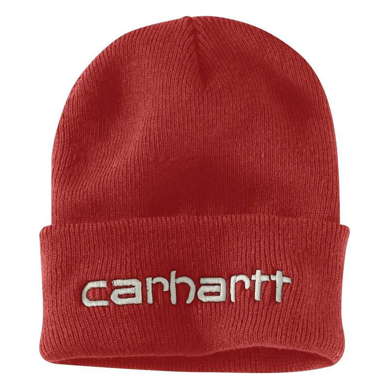 104068, TELLER HAT, Bonnet ,  Tricot acrylique, Carhartt,  , R64-CHILI PEPPER (Rouge)