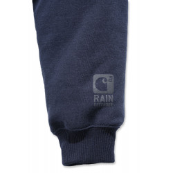 103308, SHERPA LINED MIDWEIGHT ZIP, Sweat, Coton, polyester, Carhartt, thermique.Rain Defender,  472-New Navy (Bleu Marine)
