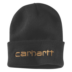 104068, TELLER HAT, Bonnet ,  Tricot acrylique, Carhartt,  , 001-BLK/Black (Noir)