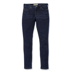 102734, WOM. SLIM FIT LAYTON SKINNY LEG, Jeans de travail , coton, Carhartt, Rugged Flex, 464-Blue Topaz
