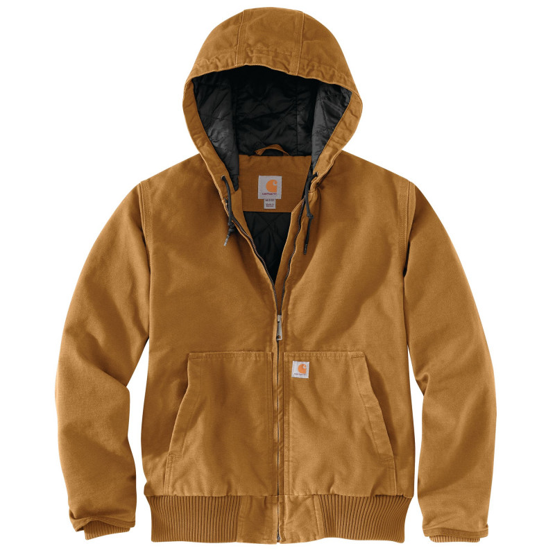 104053, WOM. WASHED DUCK ACTIVE JACKET, Toile coton, Blouson , Carhartt,   , 211-BRN/ Brown (Marron)