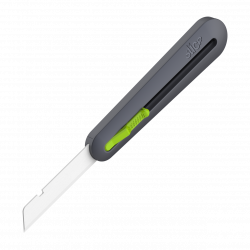 10560, INDUSTRIAL KNIFE LAR, Cutter auto-rétractable,  céramique ,Slice, 10538 (arrondi), 10540 (dentelé) 10539 (pointu),  vert