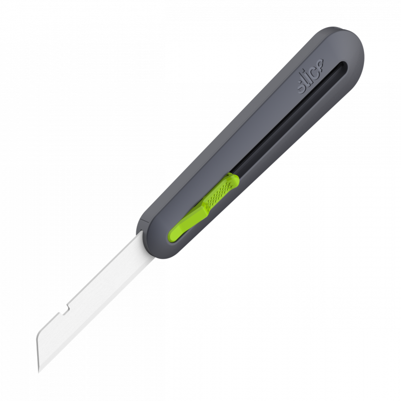 10560, INDUSTRIAL KNIFE LAR, Cutter auto-rétractable,  céramique ,Slice, 10538 (arrondi), 10540 (dentelé) 10539 (pointu),  vert