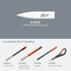 10532, LAMES CÉRAMIQUES, Lames de rechange,  Slice,  Craft Cutter 10548 Craft Knife 10589 Scalpel 10568 Precision Knife 10580,
