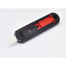 KL00110CER, LONGCUT CERAMIC, couteau sécurité semi-automatique lame rétractable céramique Slice,  , Knifeline,  10, rouge, noir
