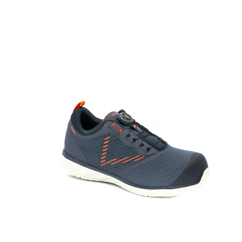 Vismo	EN13B	DRIVE LX (NAVY)	Chaussures de sécurité S1P basses basket  laçage BOA® SYSTEM.	Bleu, orange